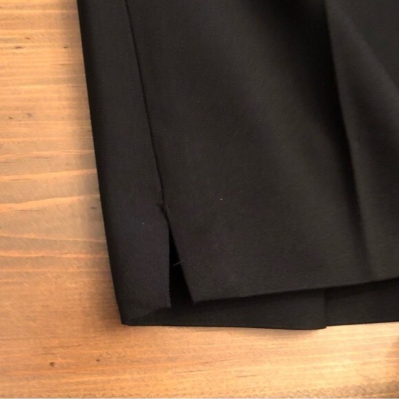 VINTAGE SIGNE PARIS 8 BLACK HIGH WAISTED SIDE ZIP FORMAL DRESS TAPERED PANTS - Picture 7 of 10